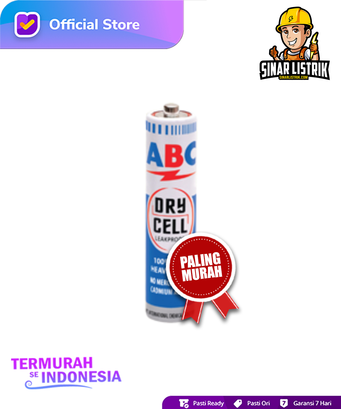Jual Baterai ABC General Purpose AAA R03 Termurah SeIndonesia