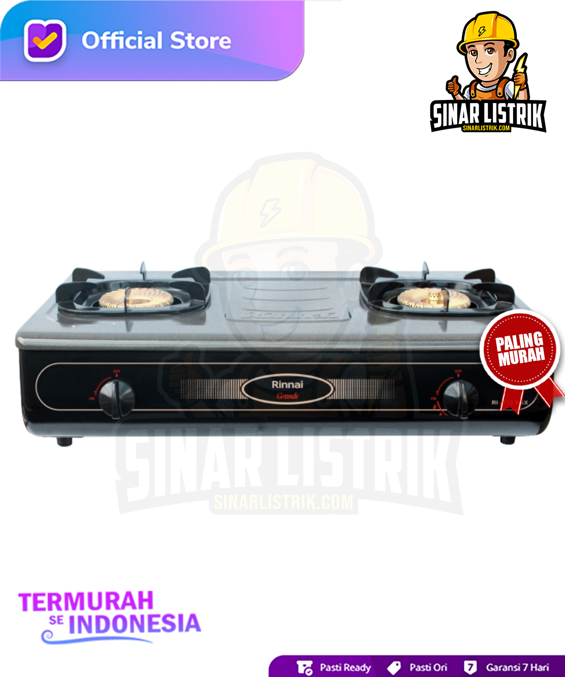 Kompor Rinnai RI-712BGX Elektronik Termurah SeIndonesia