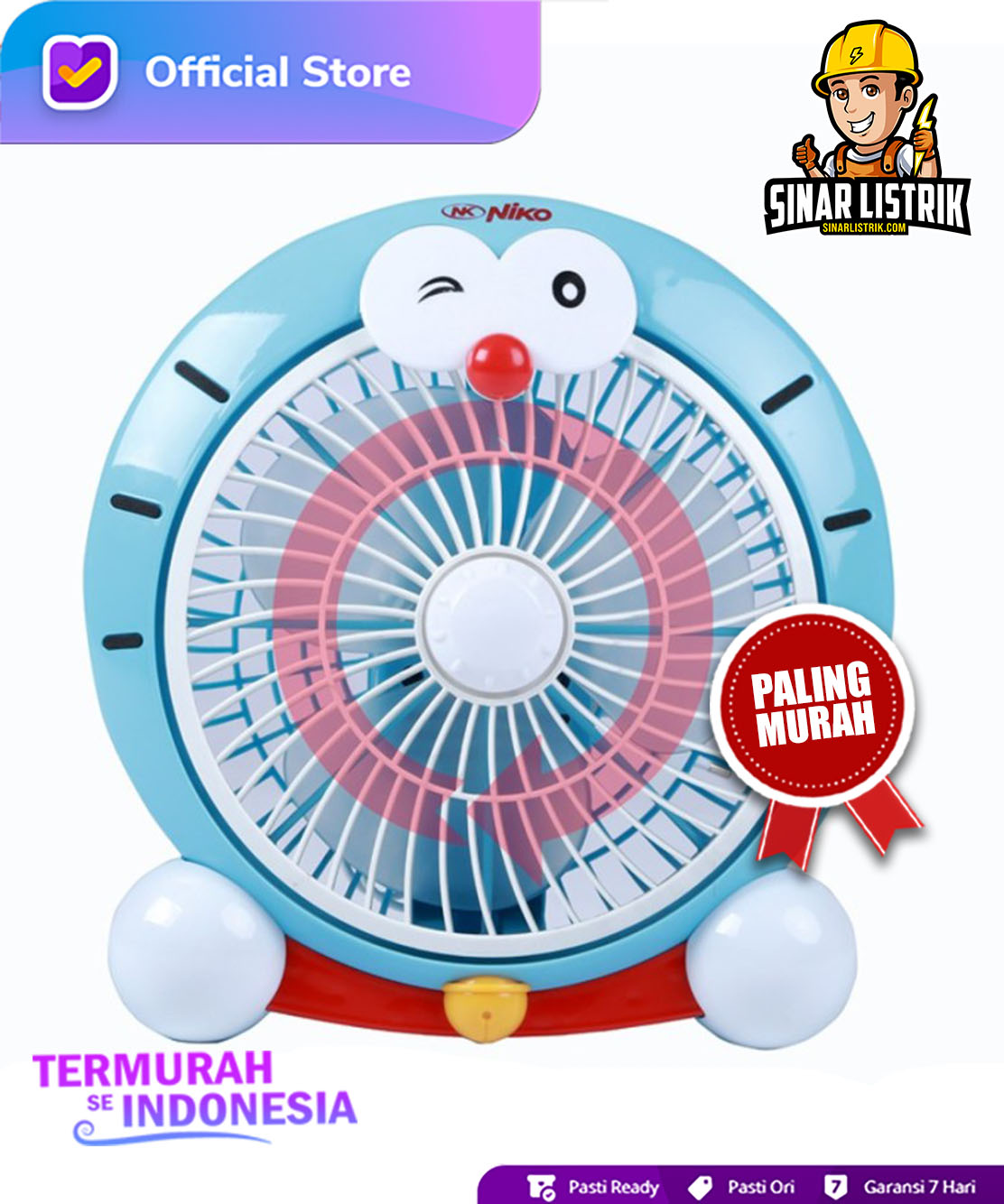 Kipas Angin Karakter Doraemon Niko | Toko Agen Listrik ...