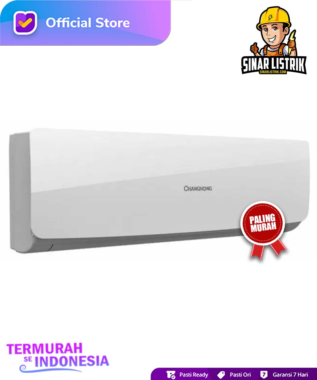 Changhong CSC05NVB 1/2 PK AC Split Deluxe Double Gold Fin R410a