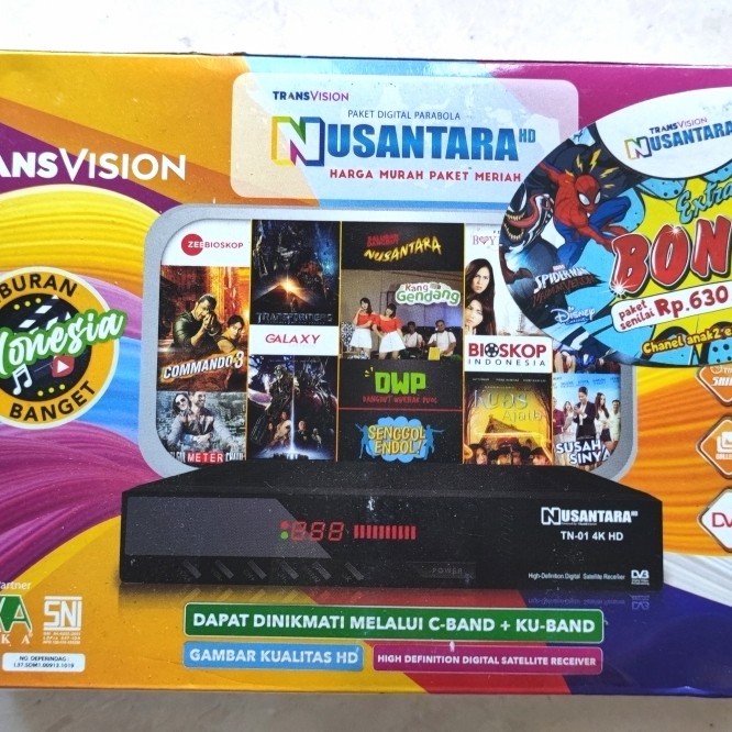 Transvision Decoder Decoder Tanaka Transvision nusantara hd TN-01 4K HD