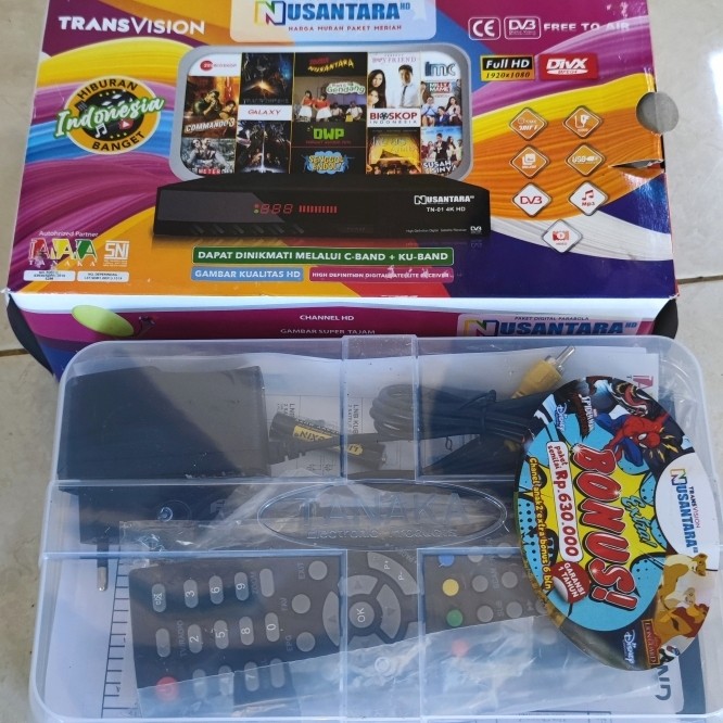 Transvision Decoder Decoder Tanaka Transvision nusantara hd TN-01 4K HD
