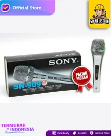 Mic Kabel SONY SN 909 SN909 Silver Stainless Microphone /mikropon/ mik