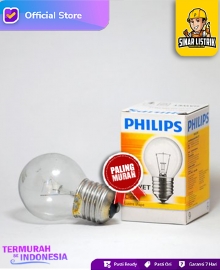Philips Bohlam Lampu Dop Pijar 25 Watt / 25W Clear E27 220V
