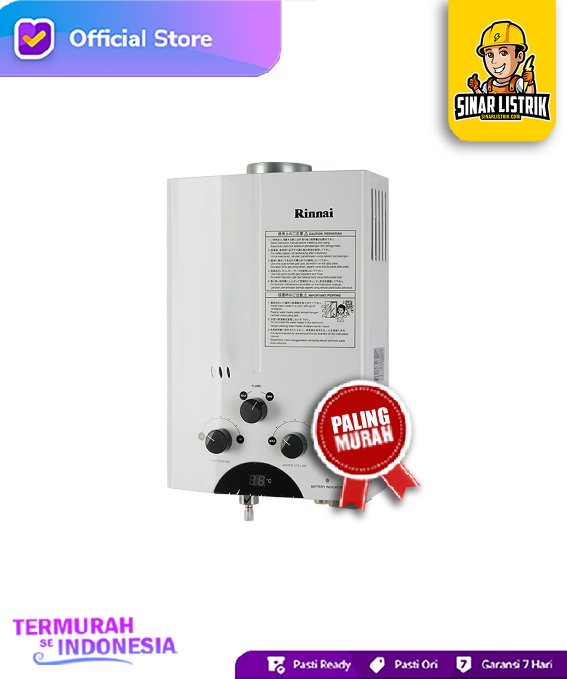 WATER HEATER RINNAI REU5CFC